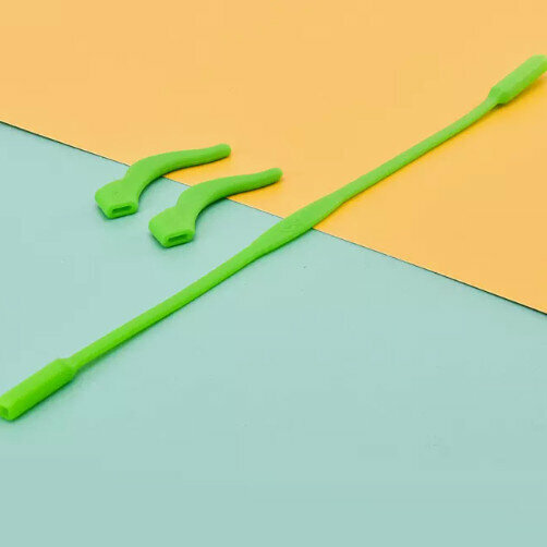 Hot style glasses anti-slip rope ear hooks ([Children's Lanyard + Ear Hooks] Green + Glasses Cloth)