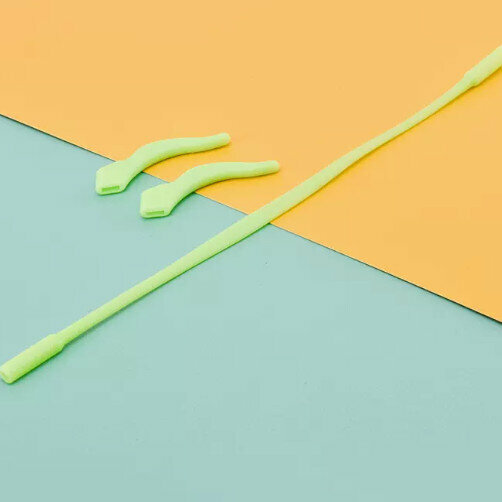 Hot style glasses anti-slip rope ear hooks ([Children's Lanyard + Ear Hooks] Mint Green + Lens Cloth)