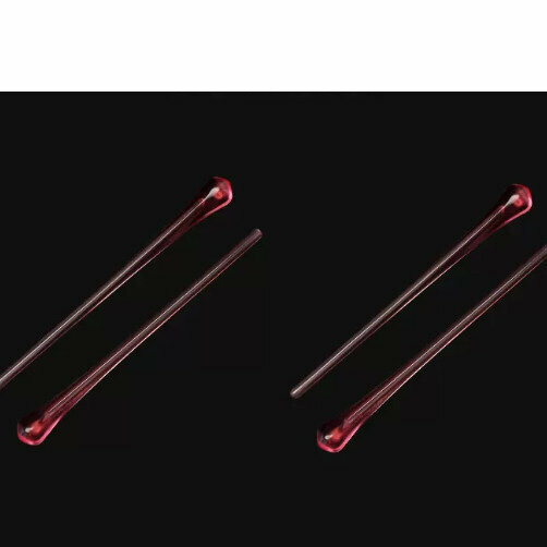 Hot style [2 pairs set] anti-slip ear hook holders for glasses (red - free lens cloth)