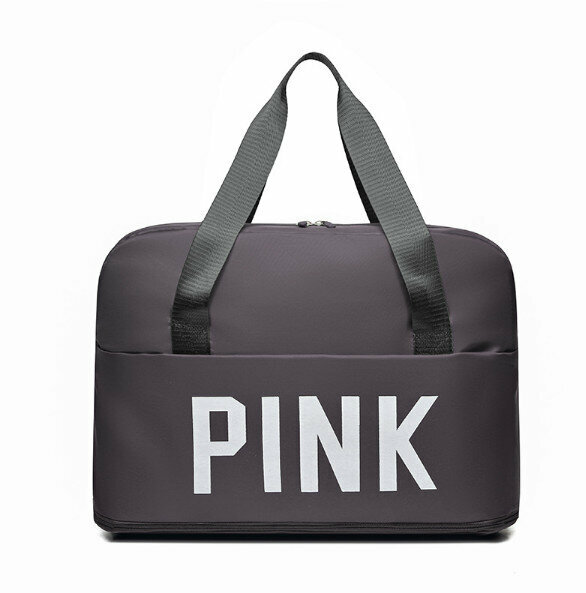 Popular lightweight dry and wet separation sports travel bag (dark gray)
