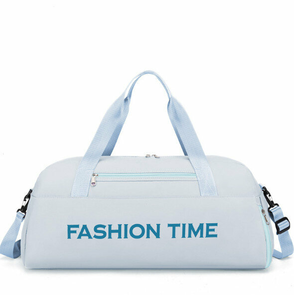 Popular large-capacity portable travel bag (light blue)