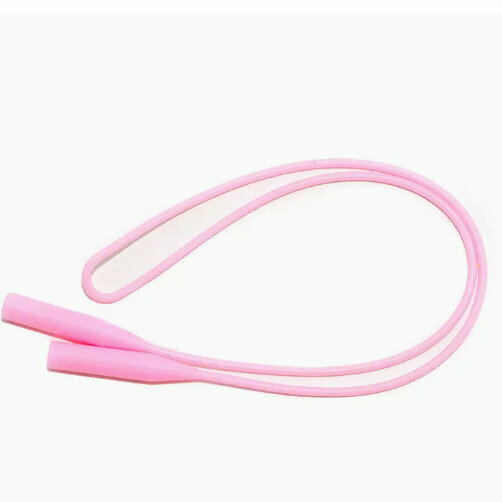 Popular children's glasses rope silicone foot covers (silicone long rope - pink)