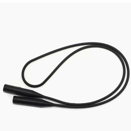 Popular children's glasses rope silicone foot covers (silicone long rope - black)