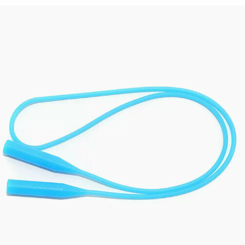 Popular children's glasses rope silicone foot covers (silicone long rope - light blue)