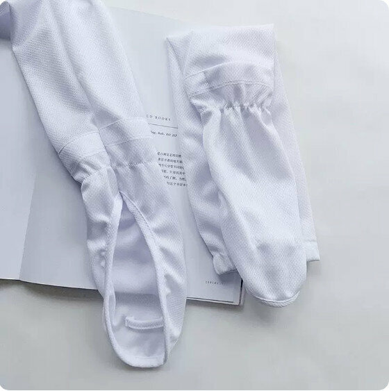 New summer sun protection ice silk hand sleeves (white) [one size fits all]