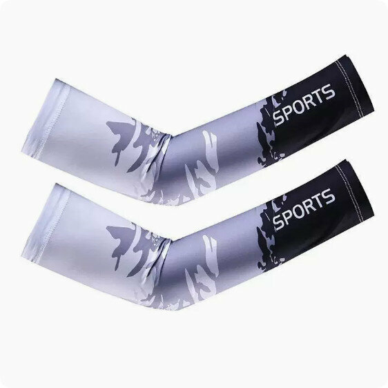 New summer sun protection ice silk sleeves (forest black) [one size fits all]