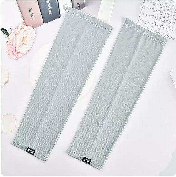 New summer sun protection loose ice sleeves (grey) [one size fits all]