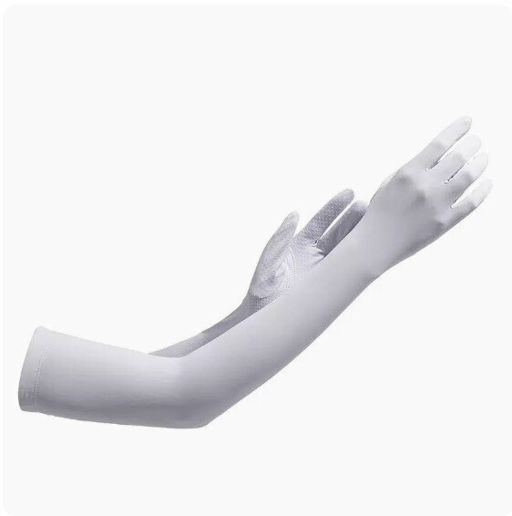 Hot selling summer thin sunscreen ice silk sleeves (crab shell gray) [one size fits all]