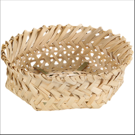 Hot selling 1 natural bamboo oyster basket (round) (Specifications: diameter 18.5CM-diameter 29.8CM) (please contact customer service to confirm the delivery size after placing the order)