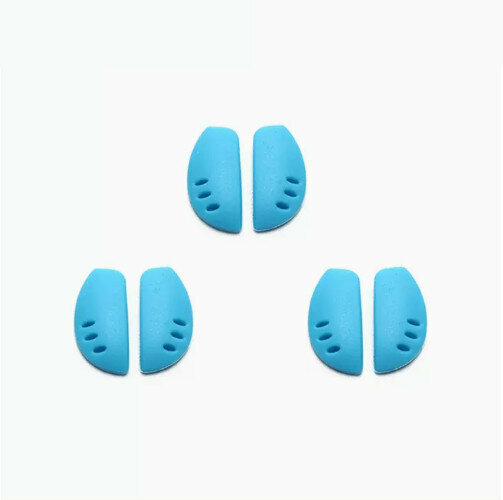 Hot Selling Eyeglass Accessories Nose Pads Snap-On [Type B Blue [Pack of 3]]