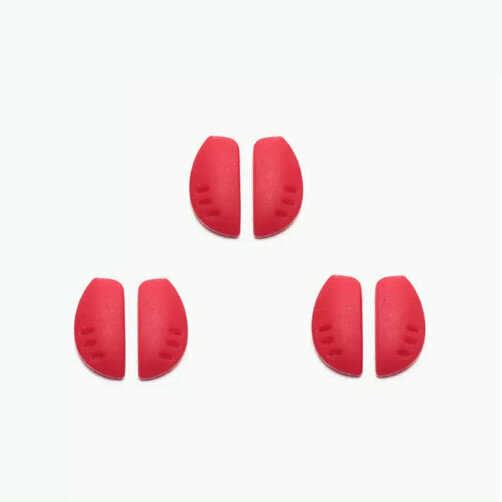Hot Selling Eyeglass Accessories Nose Pads Snap-On [Type B Red [Pack of 3]]