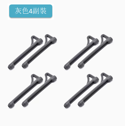 Hot Selling [4 Pairs] Glasses Non-slip Silicone Covers Fixed Ear Hook Supports (Grey 4 Pairs)