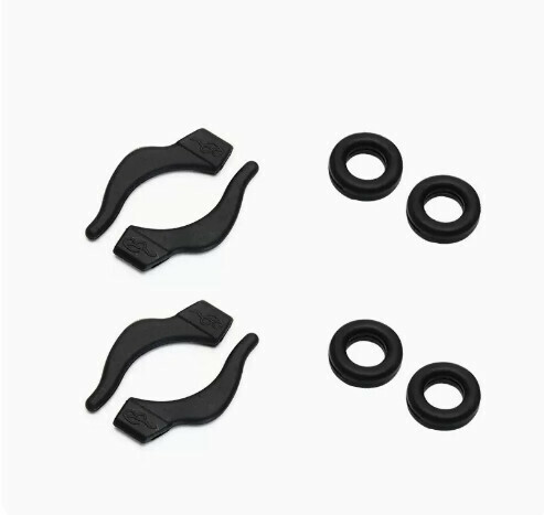 Hot selling glasses anti-slip cover [2 pairs of sports style - 2 pairs of round style, black]