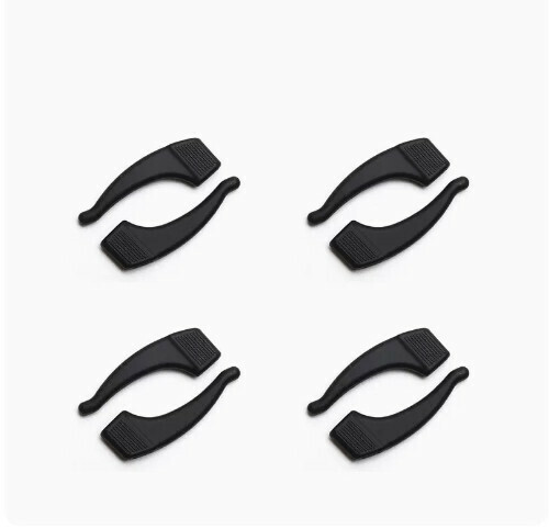 Hot selling glasses anti-slip cover [medium black (4 pairs)]