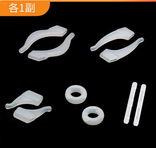 Hot style glasses anti-slip cover anti-falling ear hooks ([white] large-medium-small-round-upgraded sleeve)