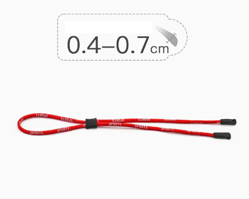 Popular eye lanyard (internal buckle type vibrant red)