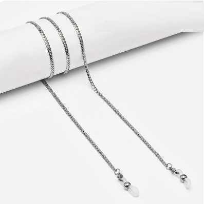 Popular glasses chain (snake bone chain B style silver)