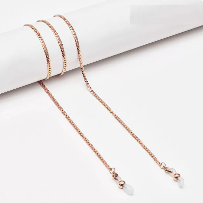 Popular glasses chain (snake bone chain B gold)