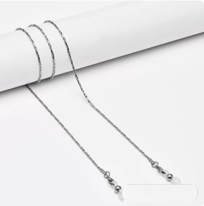 Popular glasses chain (round rope silver)