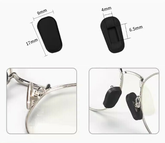 Hot style glasses nose pads [3 pairs of small black sizes]