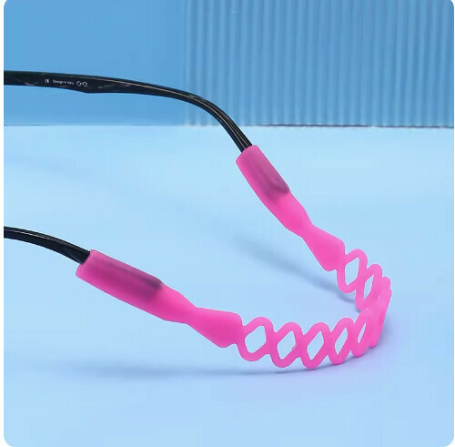 Hot style glasses anti-slip rope [rose red]
