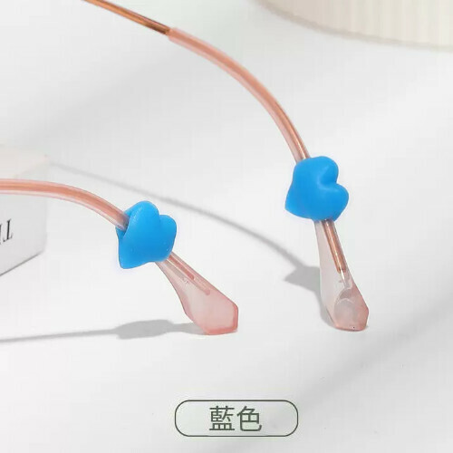Hot style glasses anti-slip ear pads [loving style - blue 4 pairs]