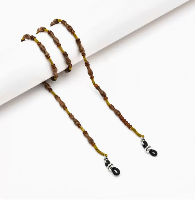 Popular glasses chain (small fish + brown rope style)