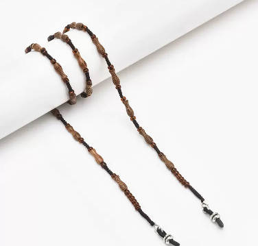 Popular glasses chain (small fish + black rope style)