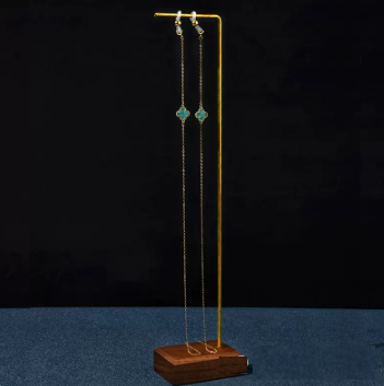 Popular 14K gold glasses chain (Clover bluestone green)