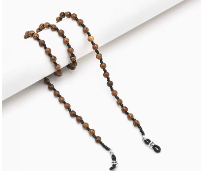Popular glasses chain (brown wenge wood style)