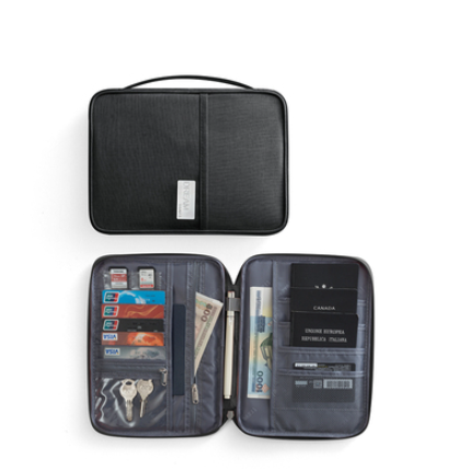 Popular ID storage bag (black-large size)