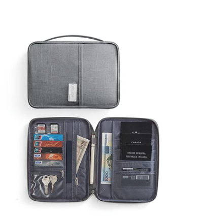 Popular ID storage bag (grey-large size)