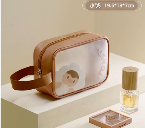 Popular travel document storage bag (chestnut brown [small size] single hand carry)
