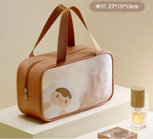 Popular travel document storage bag (chestnut brown [small size] single hand carry)