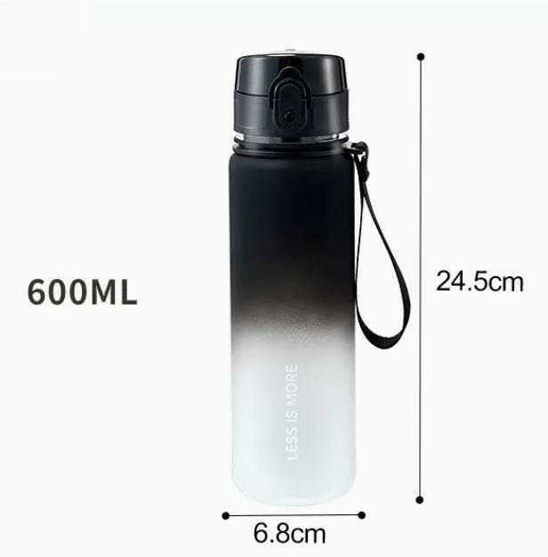 爆款（600ml【黑灰色】）水杯 水壺 水瓶 