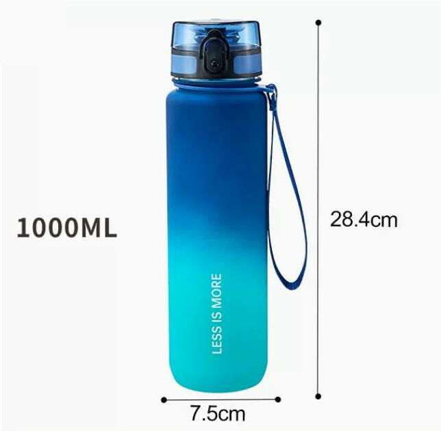 爆款（1000ml【藍綠色】）水杯 水壺 水瓶 
