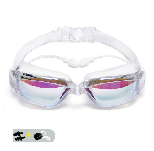 Popular high-definition waterproof and anti-fog men's and women's goggles (colorful white)