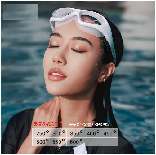 Popular waterproof and anti-fog high-definition swimming goggles (transparent white [myopia defaults to 200° for other degrees, please contact customer service for notes] (waterproof earplugs included))