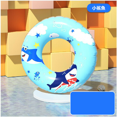 Hotly recommended thickened children's swimming ring (blue shark) (60 yards-70 yards) (contact customer service after placing the order for the shipping size)