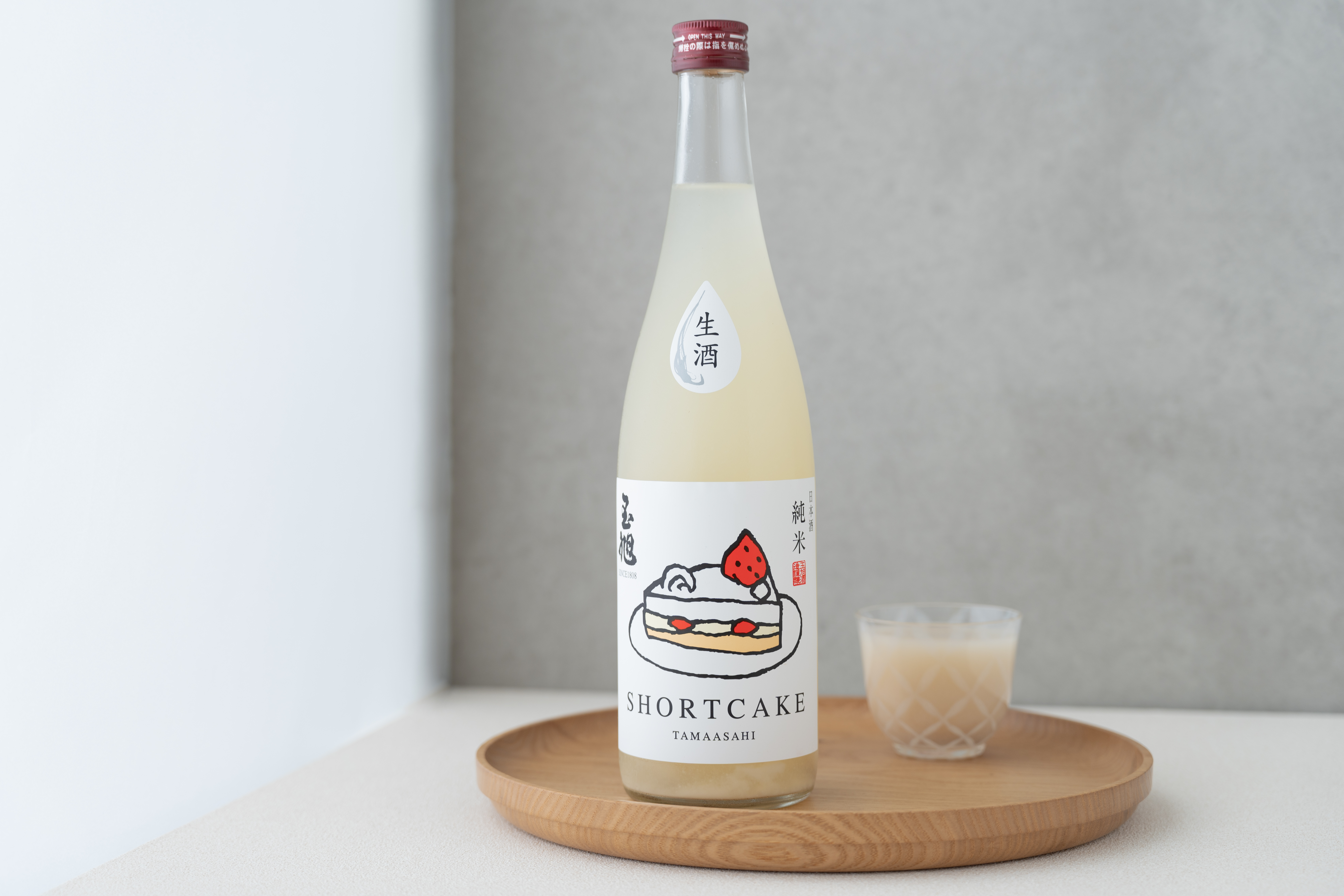 純米生濁酒 玉旭 草莓蛋糕SHORTCAKE