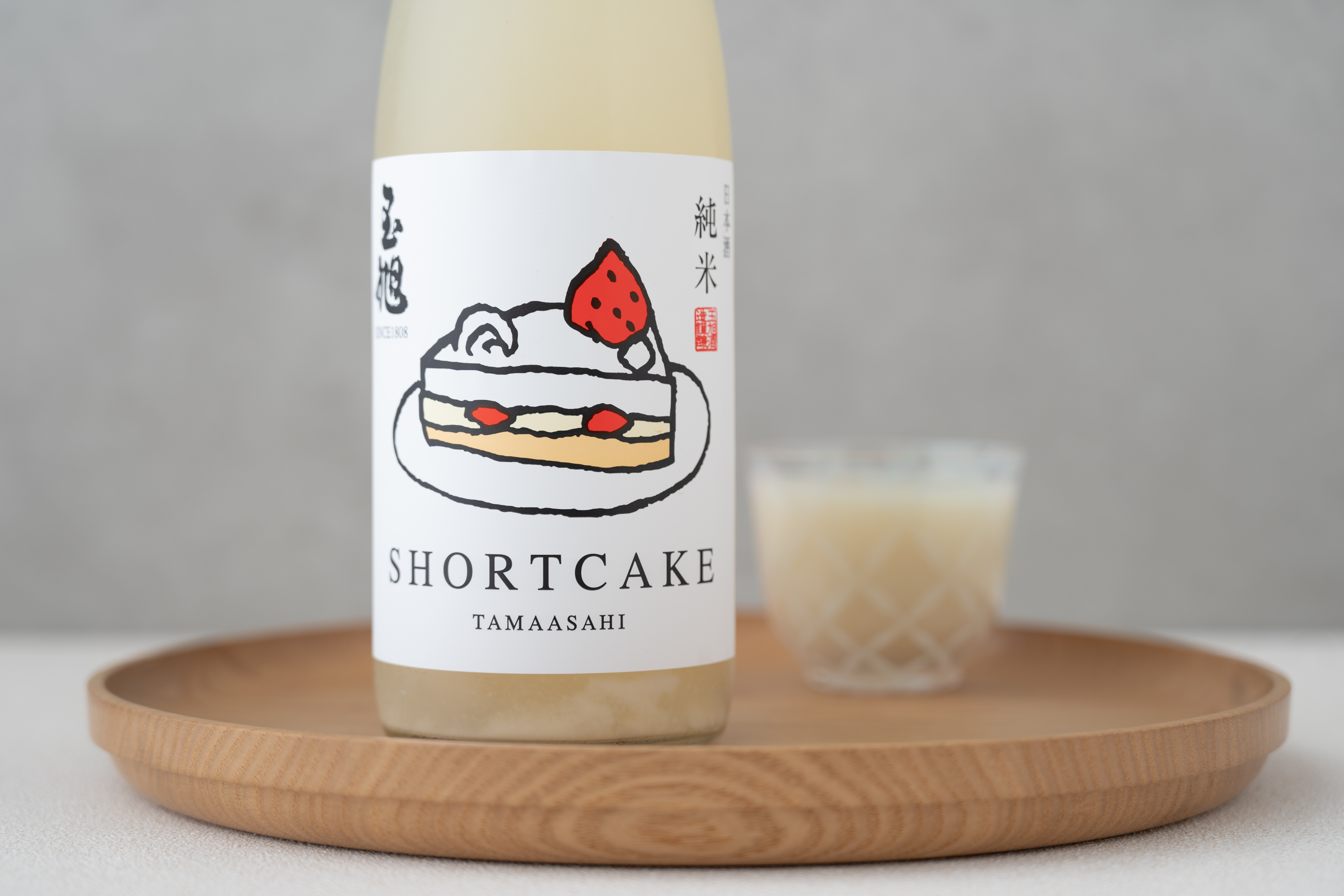 純米生濁酒 玉旭 草莓蛋糕SHORTCAKE