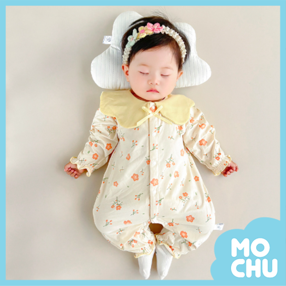 小碎花長袖連身衣