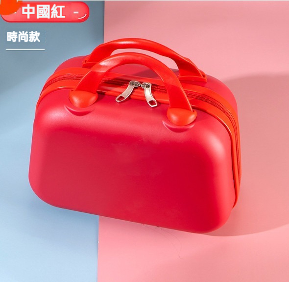 Popular small portable suitcase [16 inches] [Festival Red [Fashion Style]]