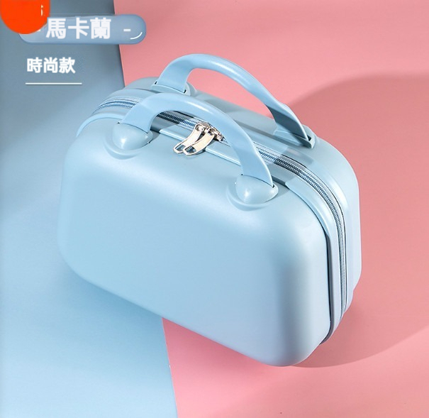 Popular small portable suitcase [16 inches] [Maca blue [fashionable style]]
