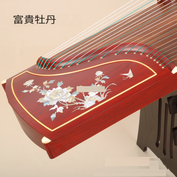 Popular mahogany color guzheng (color: rich peony) (specification: 163CM)