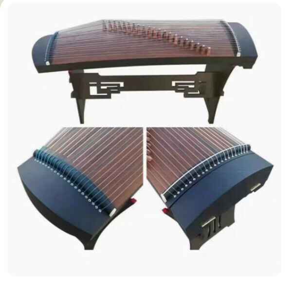 New portable small guzheng (full set of accessories + stool + 125cm elegant ebony [ready to play out of the box])
