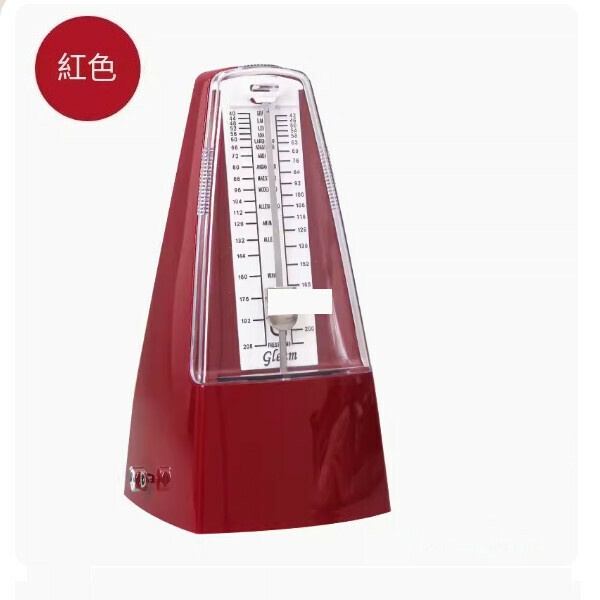 熱推節拍器（深紅色+譜夾） 