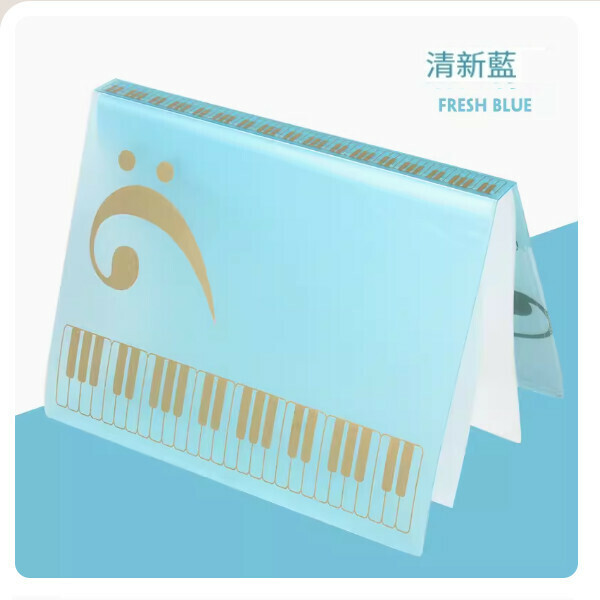 熱推曲譜書夾子（天空藍（可放80張曲譜））