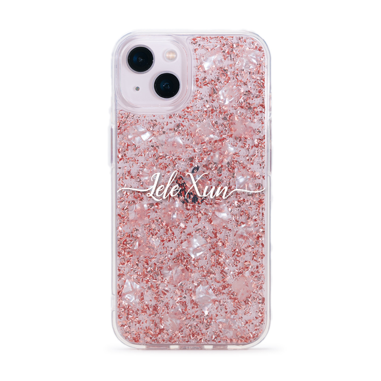 【特惠款】妳的姓名 iPhone 15 -  (Lele Xun) - 玫瑰金貝拉殼