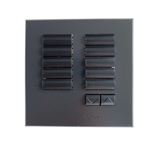 路創 QSWE-10BRLN-AW 10 個按鈕 INTERNATIONAL SEETOUCH QS 調光燈開關制 KEYPAD